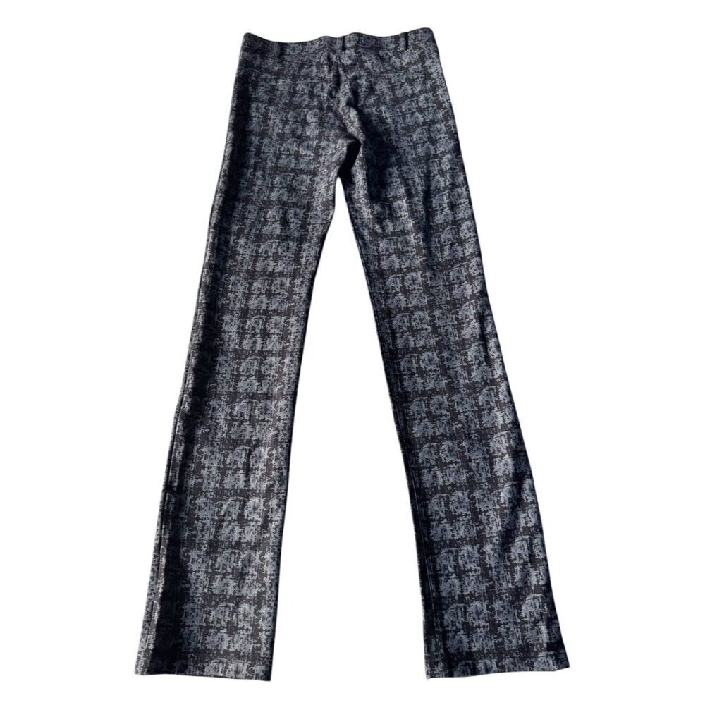 Betabrand Women's Sz S Black & Gray Shibori Print Straight Leg Yoga Dress Pants - Picture 3 of 8